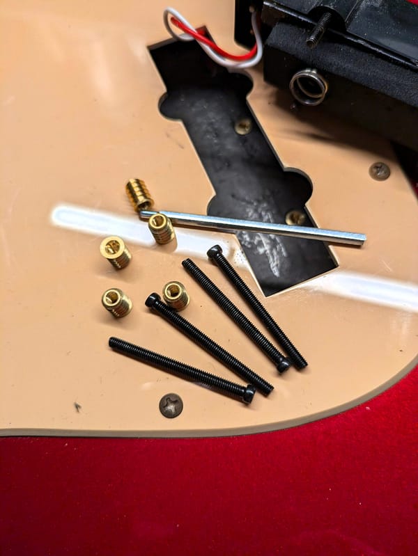 Bass Pickup mounting Screws and Inserts